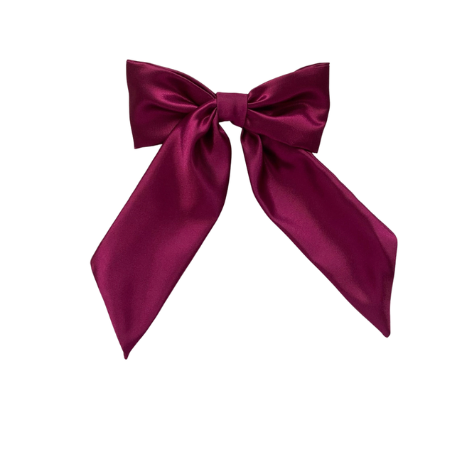 Berry Alondra Hair Bow Clip