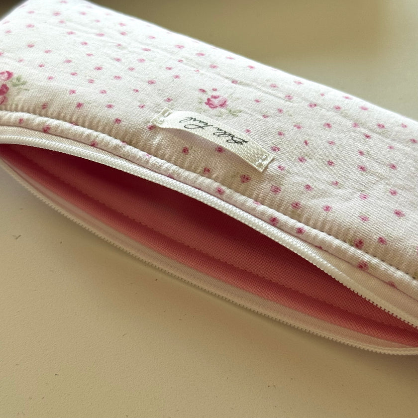 Flat Dainty Floral Pencil Pouch