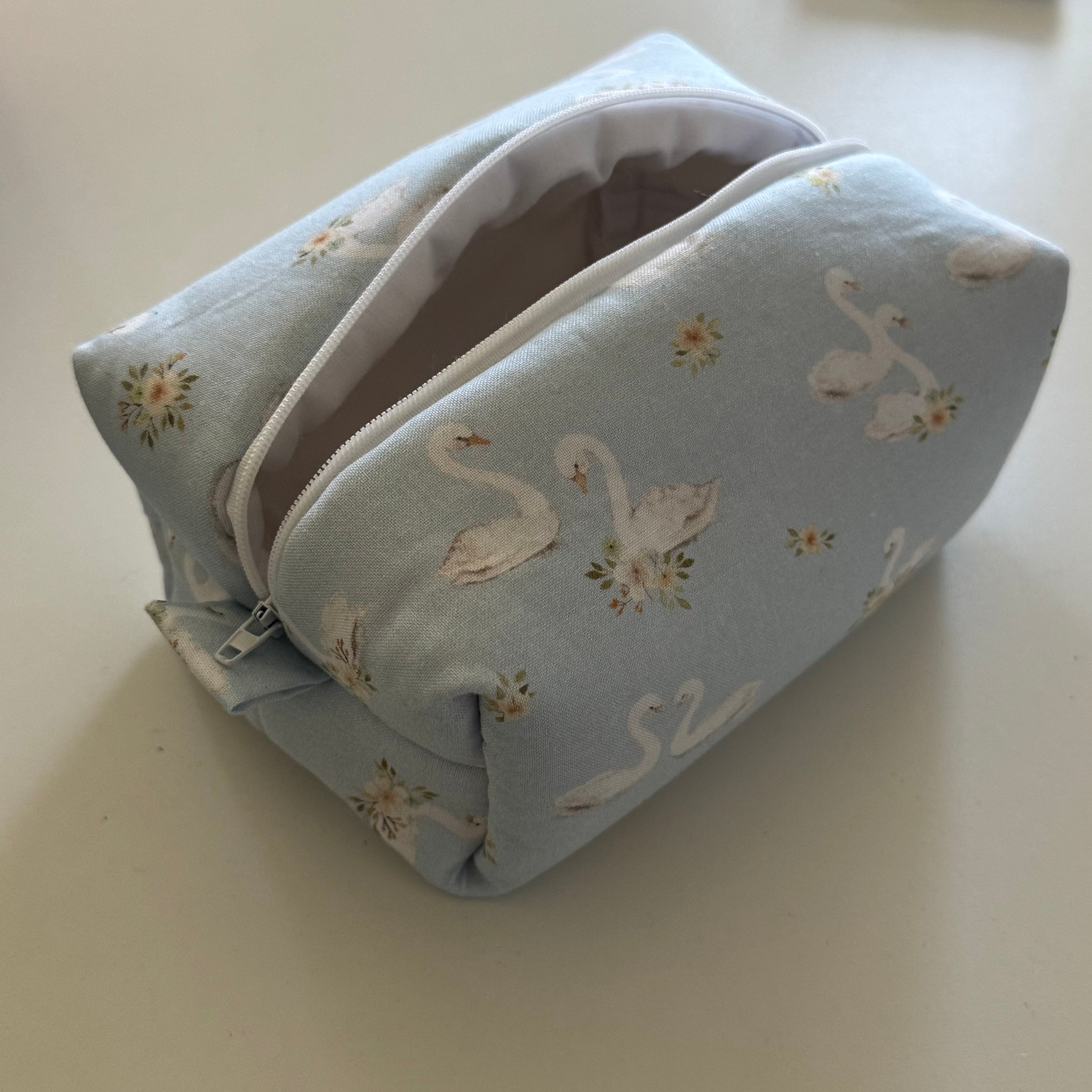 Small Blue Swan Makeup Bag (L.E)