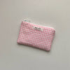 Pink Gingham Coin Pouch (Pre-Order)