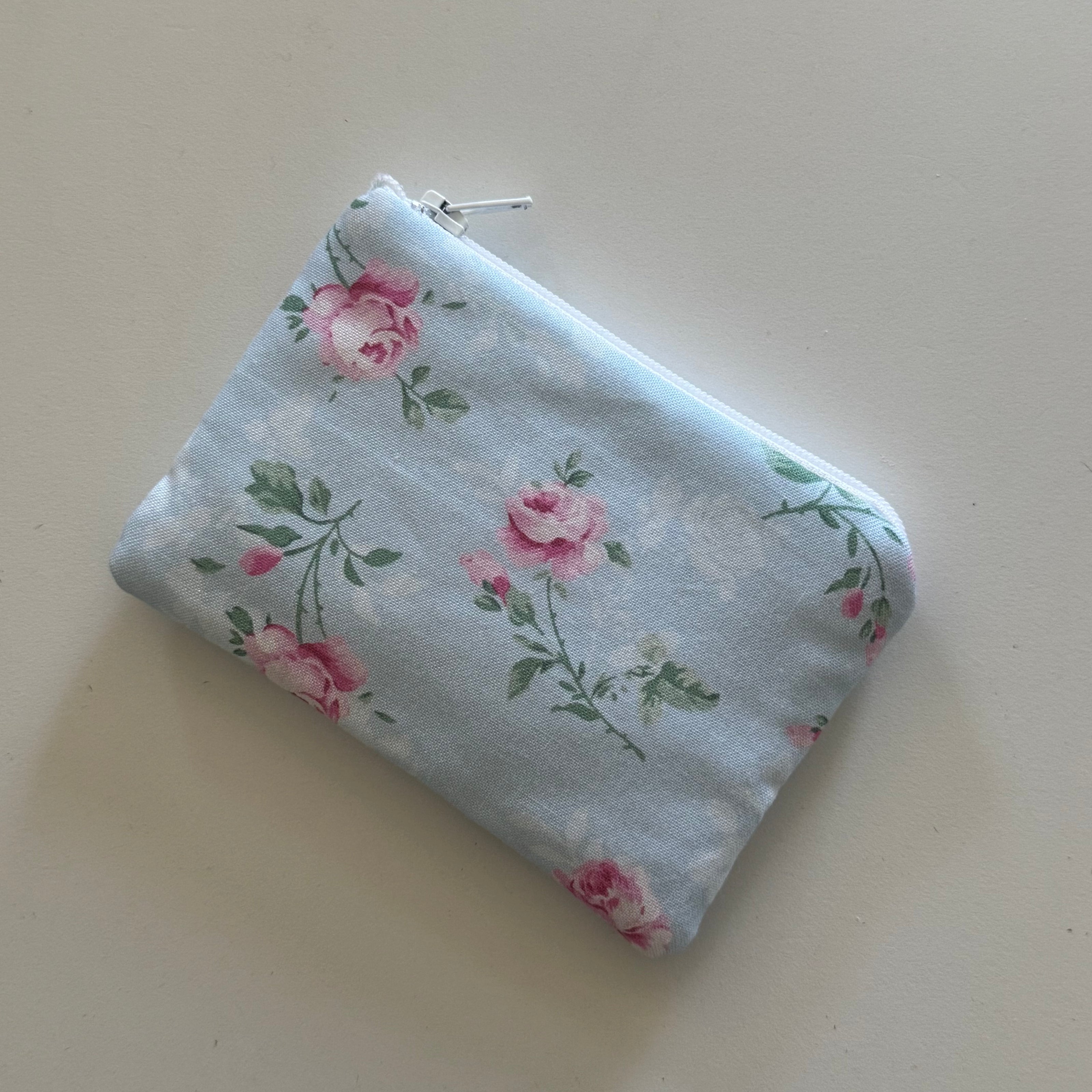 Blue Floral Coin Pouch (L.E)