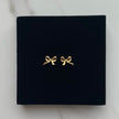 Gold Mini Bow Earrings