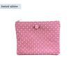 Bright Pink Polka Dot Pouch