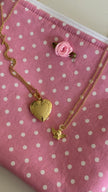 Gold Medium Heart Locket Necklace