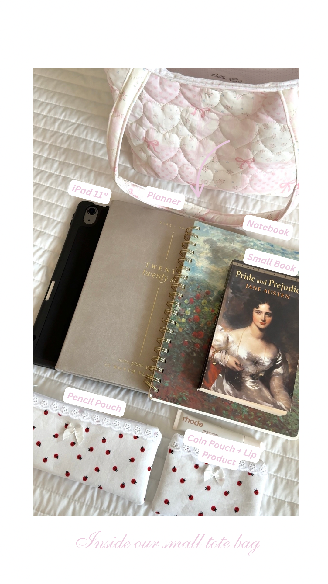 Small Quilted Dreamy Tote Bag