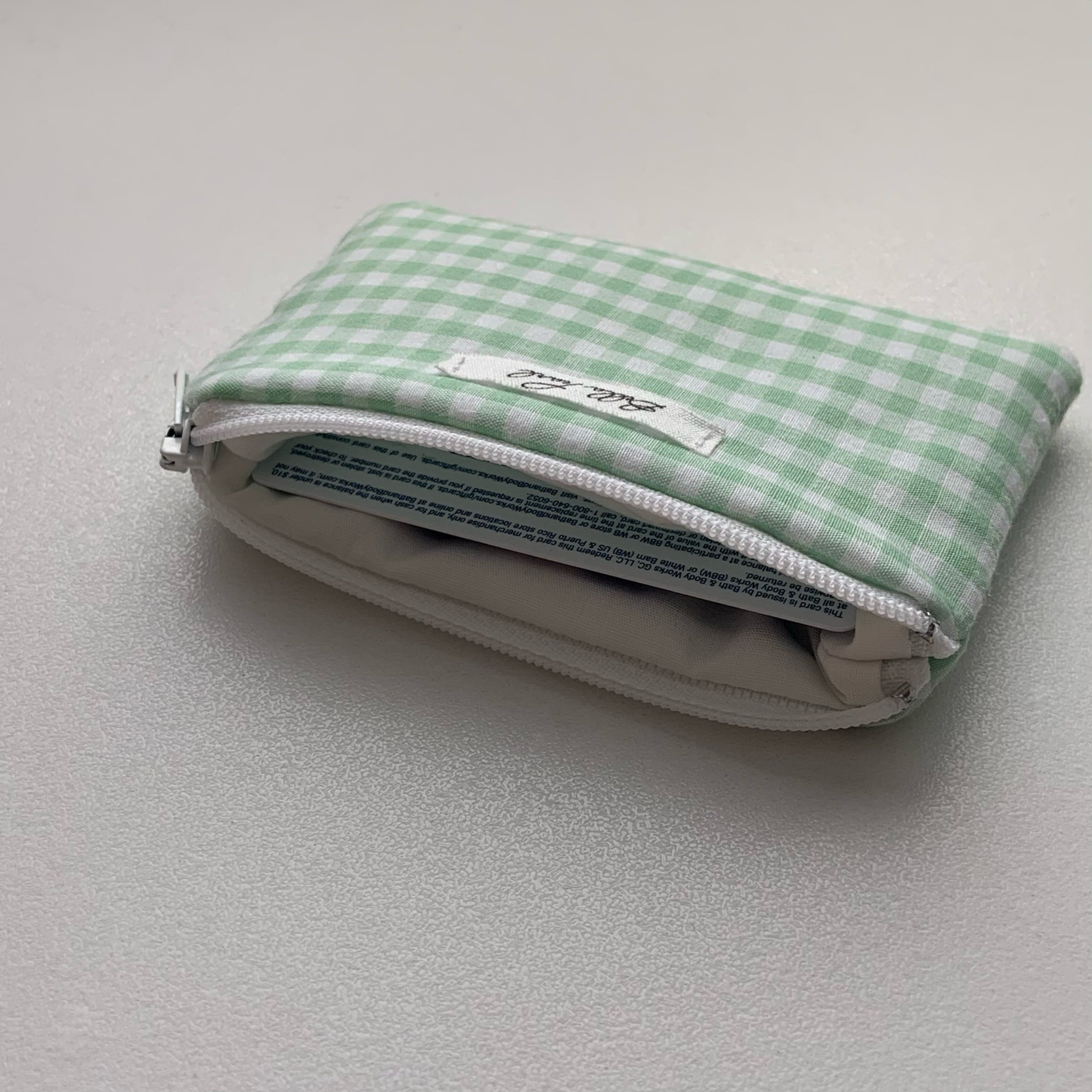 Apple Gingham Coin Pouch