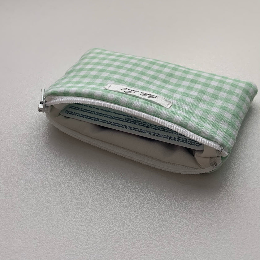 Apple Gingham Coin Pouch
