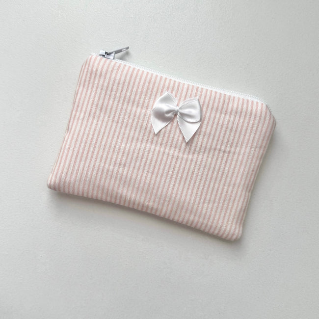 Blush Stripes Coin Pouch (Pre-Order)
