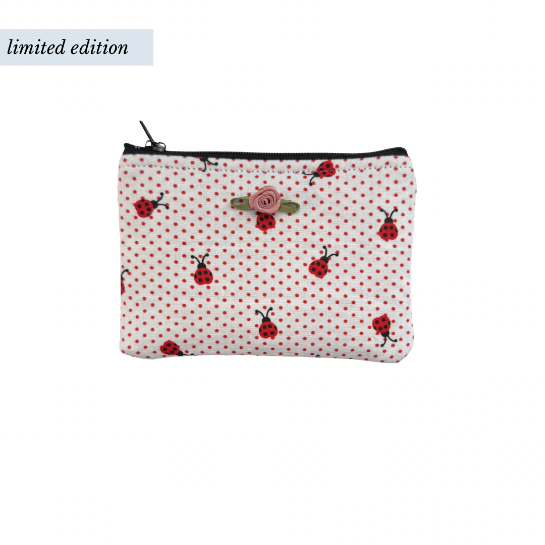 Black Ladybug Coin Pouch