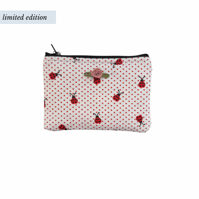 Black Ladybug Coin Pouch