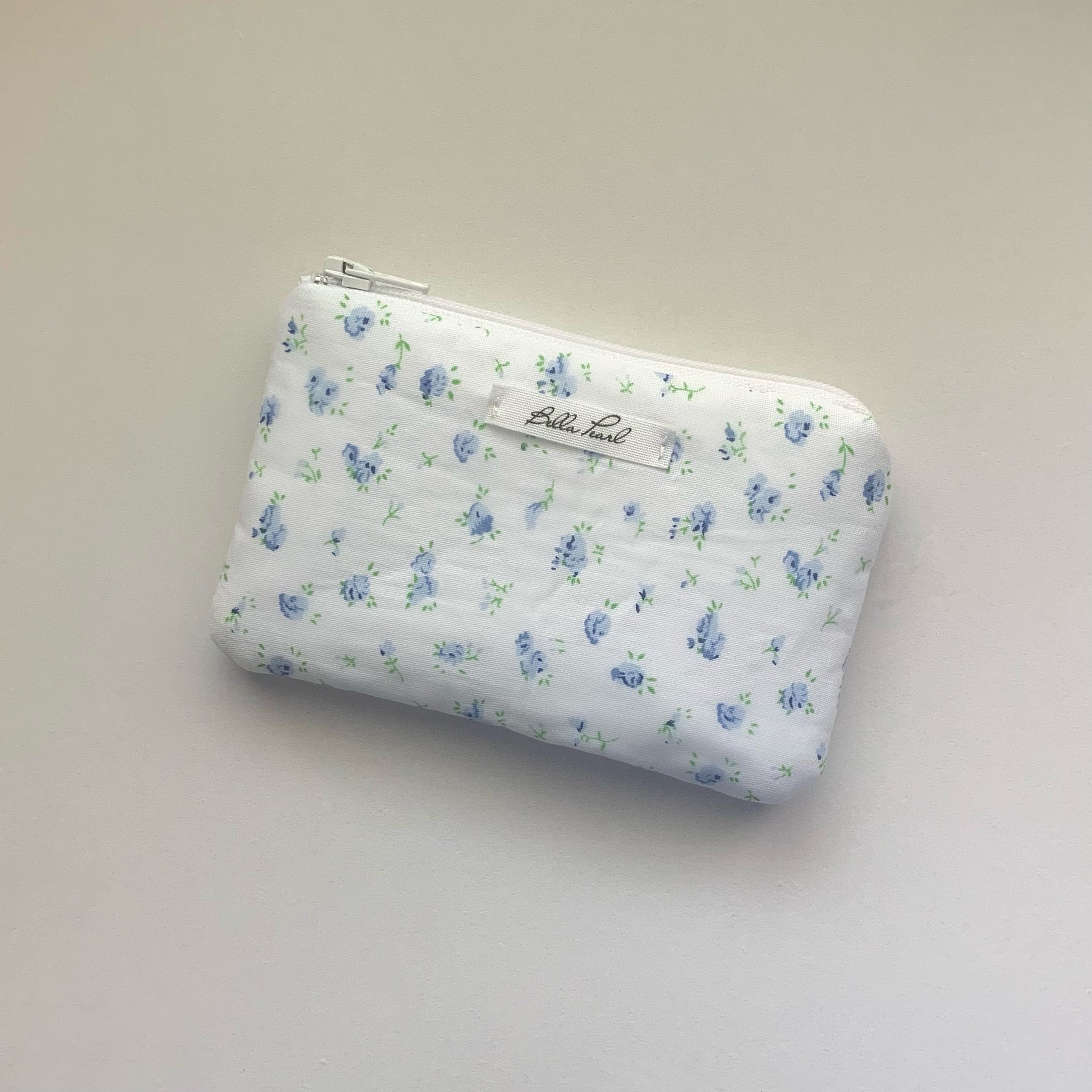 Blue Floral Coin Pouch (Pre-Order)