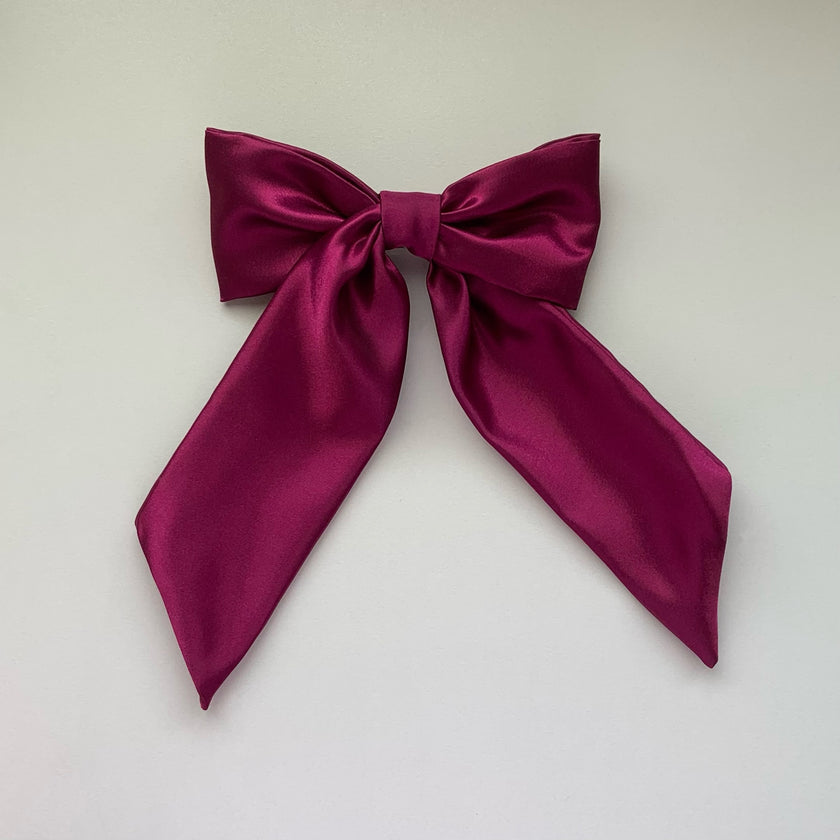 Berry Alondra Hair Bow Clip