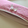 Flat Bright Pink Polka Dot Pencil Pouch