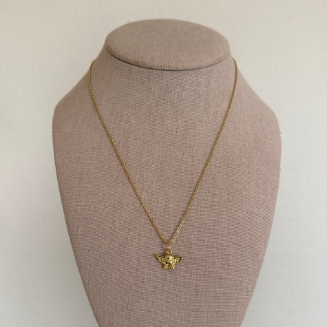Micro Angel Necklace (Gold or Silver)