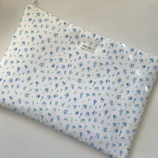 Blue Floral Laptop Sleeve