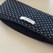 Flat White Polka Dot Pencil Pouch
