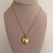 Gold Medium Heart Locket Necklace