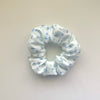 Blue Floral Cotton Scrunchie