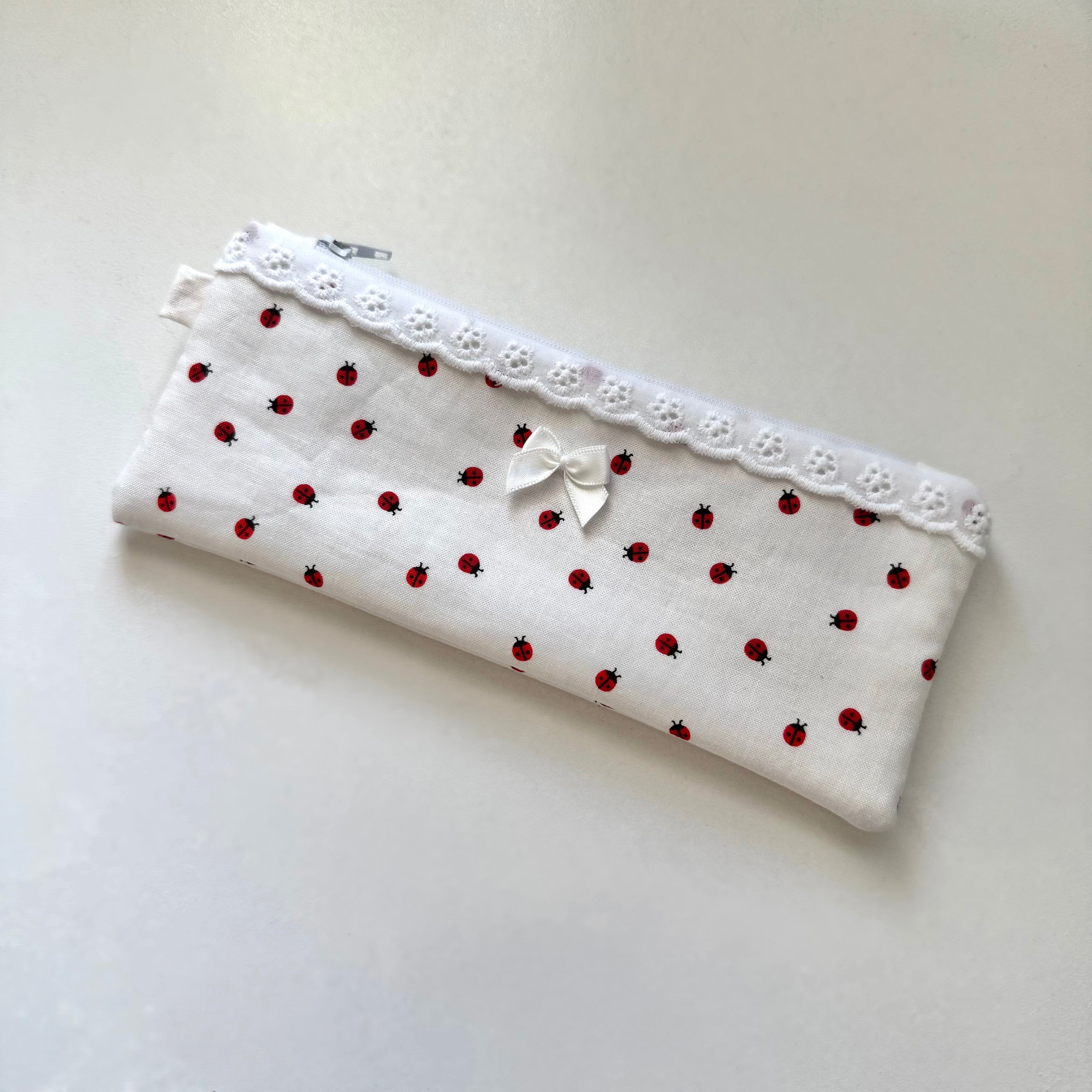 Flat Ladybug Pencil Pouch (Pre-Order)