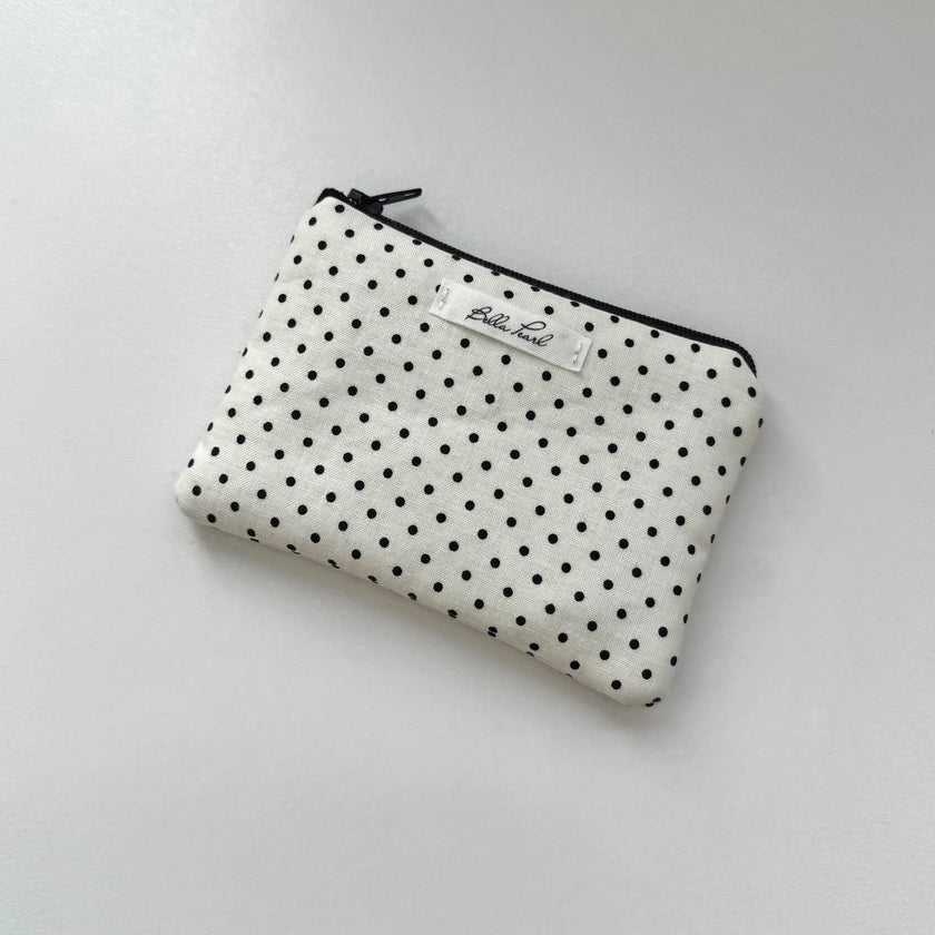 Black Polka Dot Coin Pouch