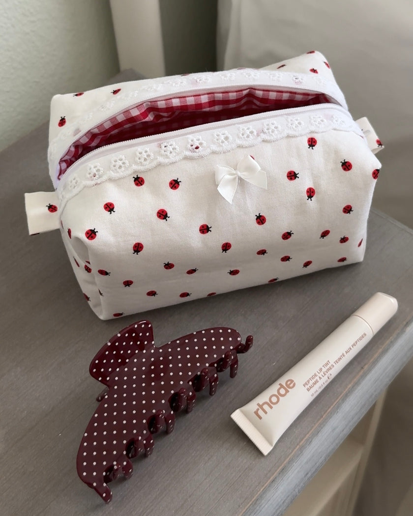 Small Ladybug Makeup Bag