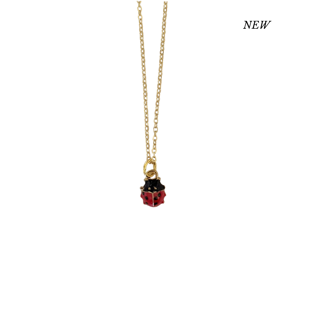 Gold Ladybug Necklace