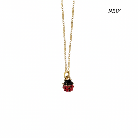 Gold Ladybug Necklace