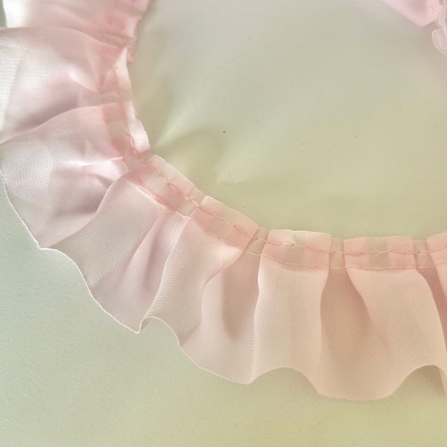 10 YDS Pink Chiffon Lace Trim (1.88