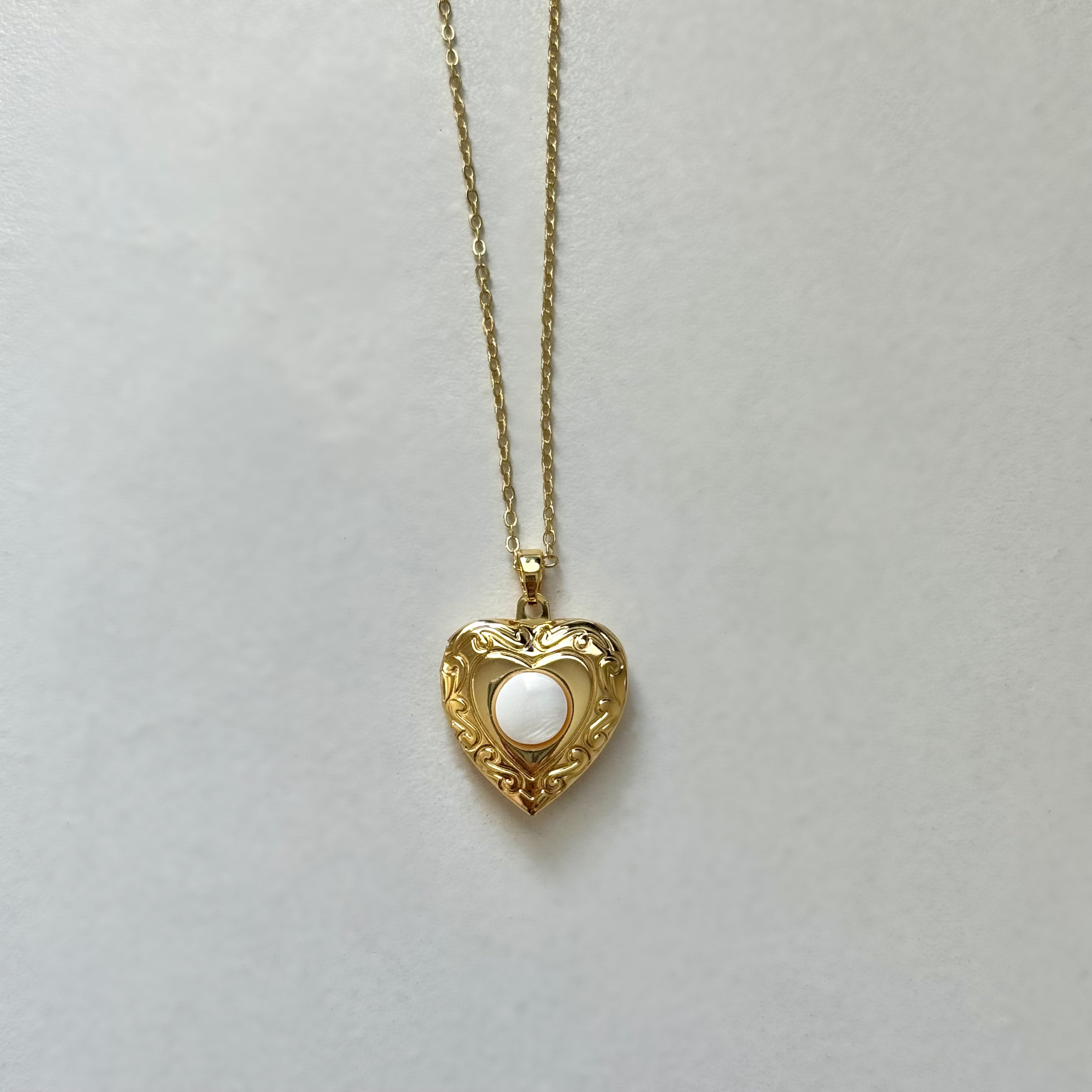 Gold Annora Locket Necklace
