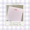 Lace Bow Sticky Notes