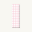 Gingham Bookmark in Dusty Pink