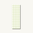 Gingham Bookmark in Pistachio