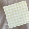 Gingham Sticky Notes in Pistachio