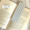 Gingham Bookmark in Baby Blue