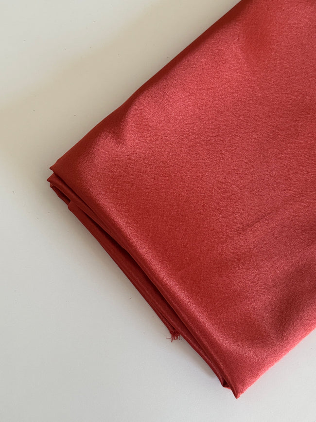 1 YD - Rust Crepe Back Satin