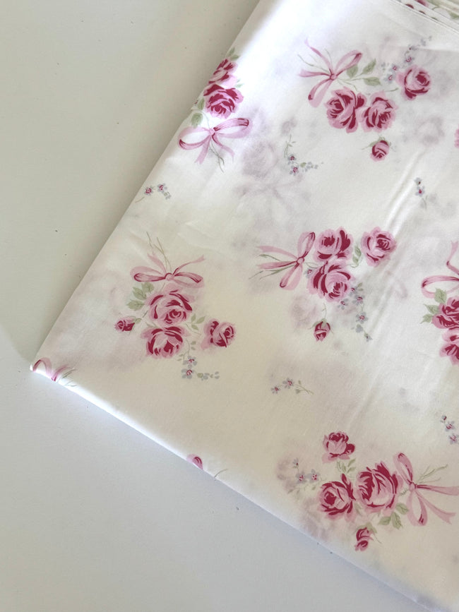 1 YD - French Roses Cotton Fabric