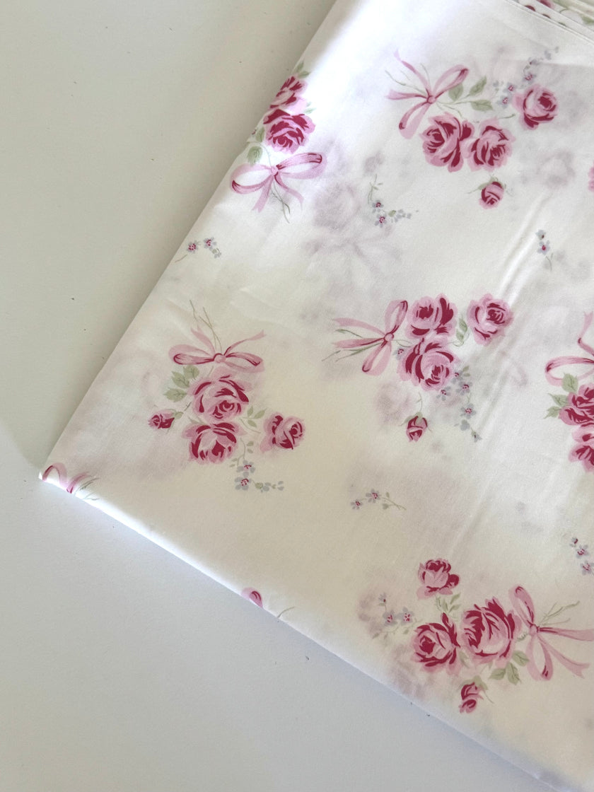1 YD - French Roses Cotton Fabric