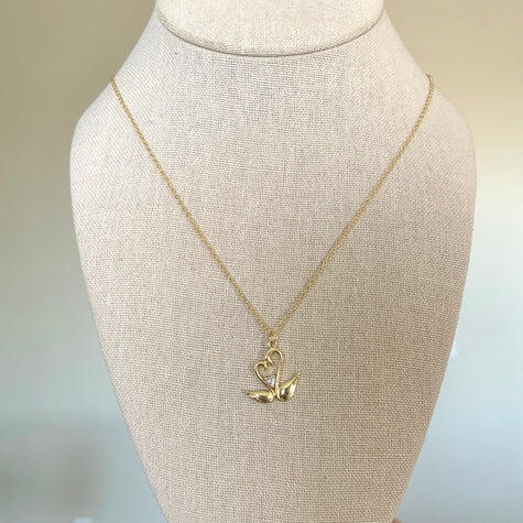 Gold Swan Necklace (Pre-Order)