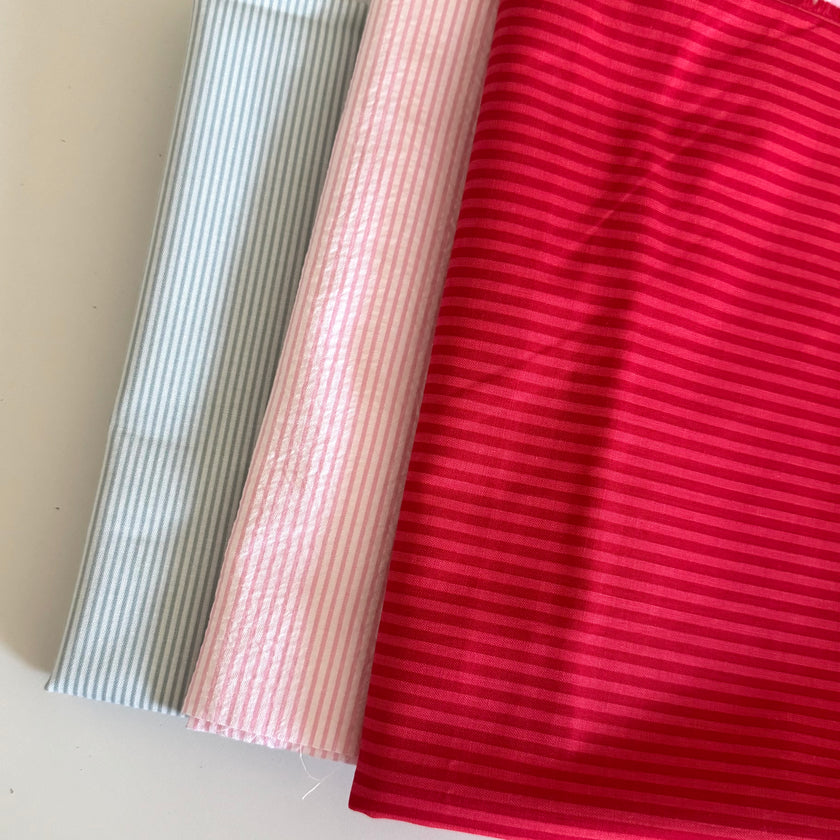 Remnant - 3 Pack of Striped Cotton Fabrics