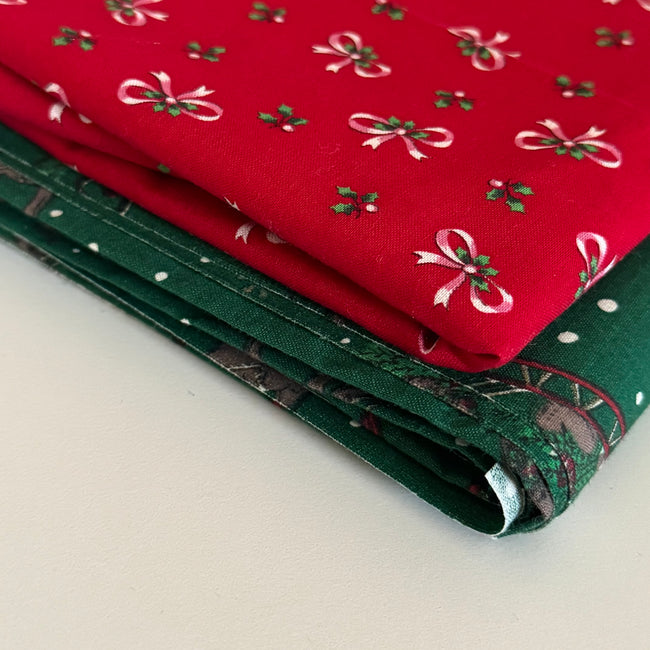 Remnants - Vintage Holiday Fabric Pack