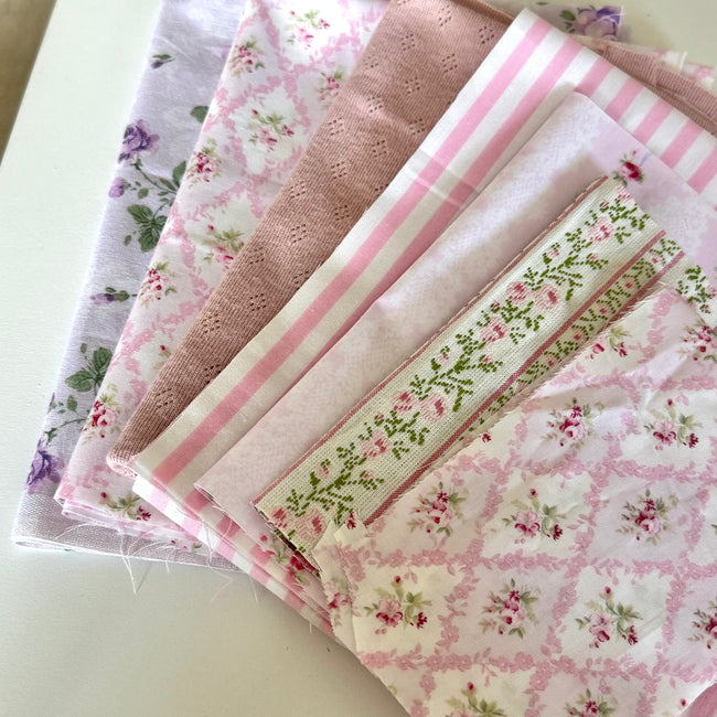 Remnant Pink/Purple Cotton Fabric Pack