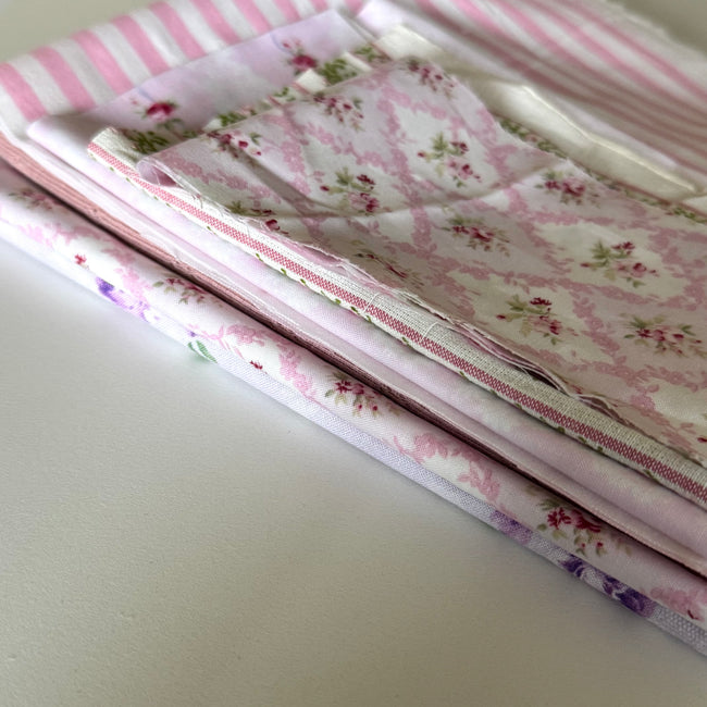 Remnant Pink/Purple Cotton Fabric Pack