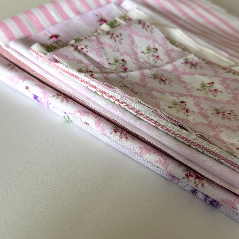 Remnant Pink/Purple Cotton Fabric Pack