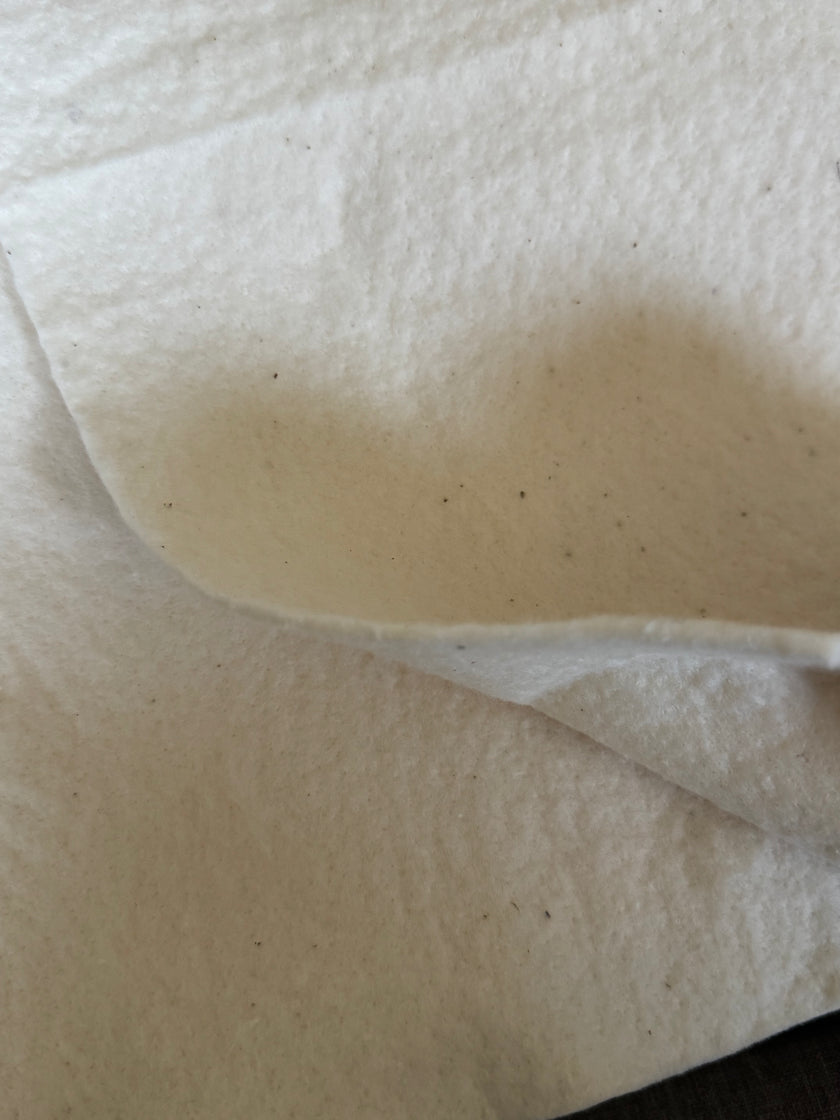 Natural Cotton Batting Remnant