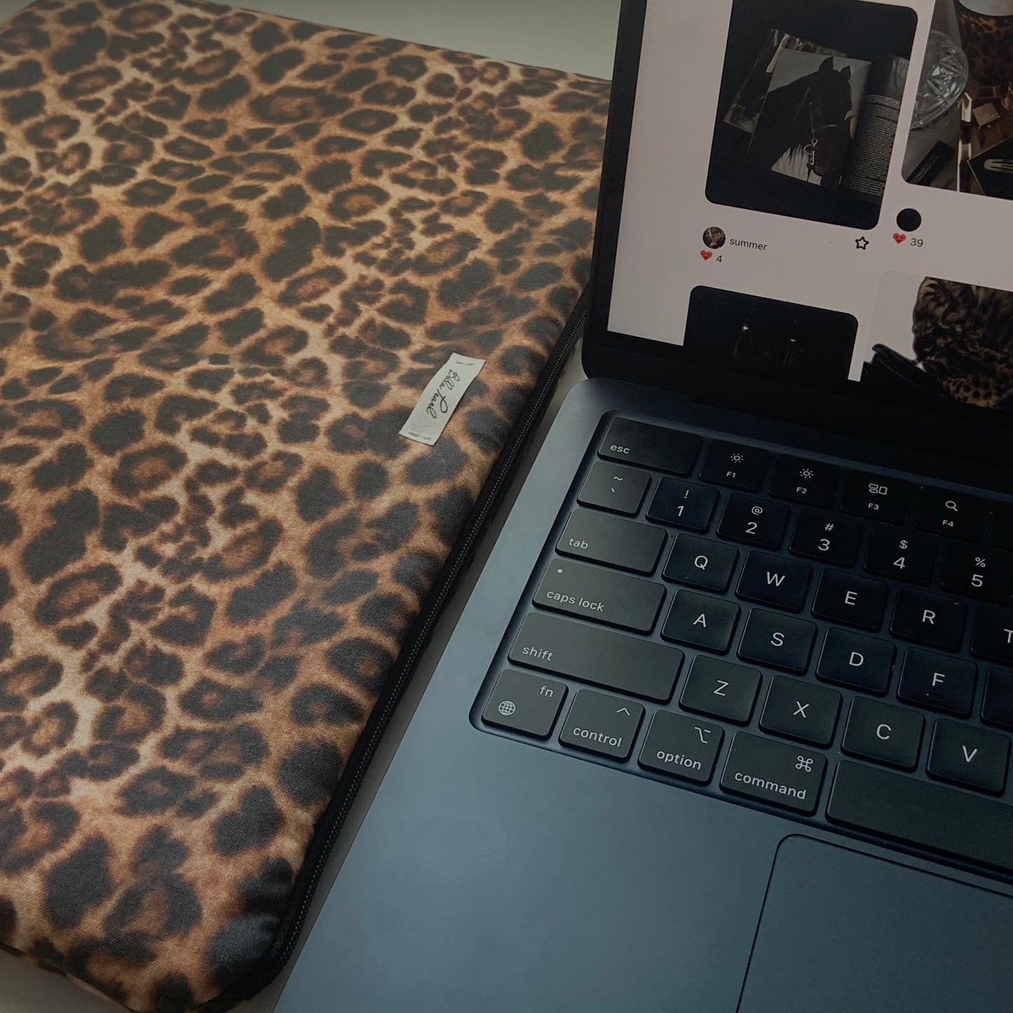 Leopard print macbook pro case sale