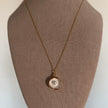 Gold Sea Shell Pearl Necklace