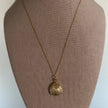 Gold Sea Shell Pearl Necklace