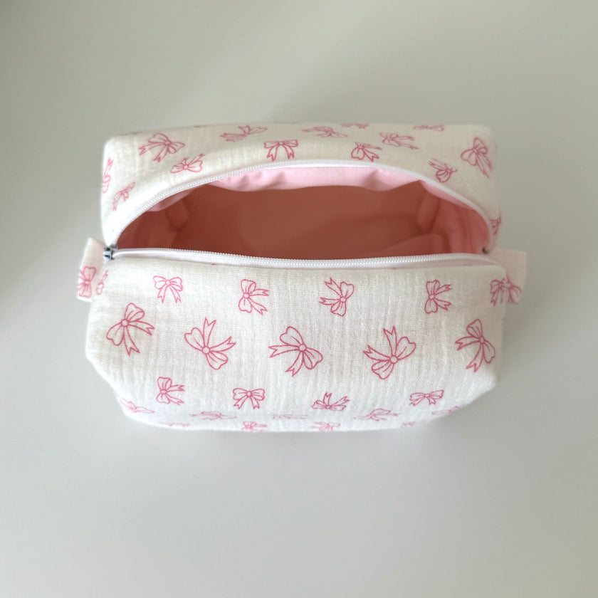 Small Bow Makeup Bag
