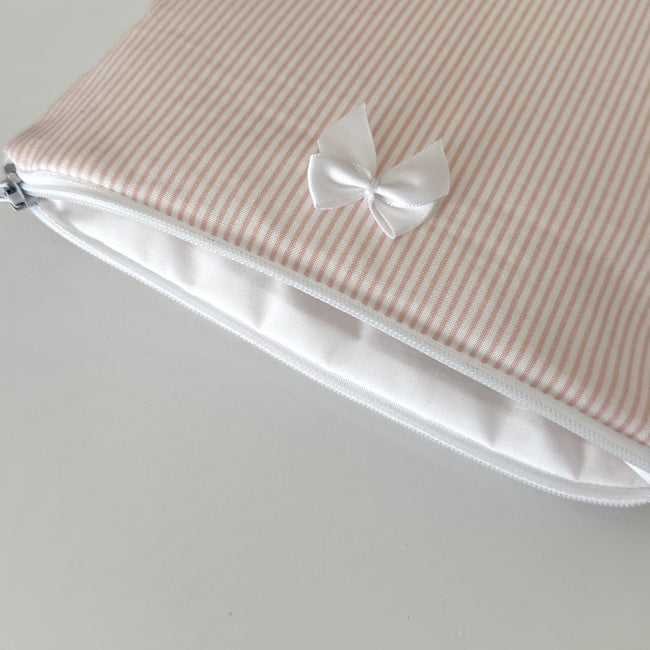 Blush Stripes Pouch (Pre-Order)