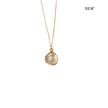 Gold Sea Shell Pearl Necklace